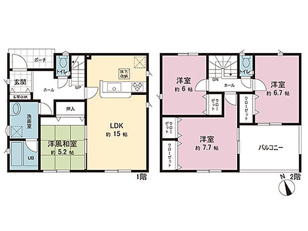 間取図です。図面と異なる場合は現況を優先させていただきます。