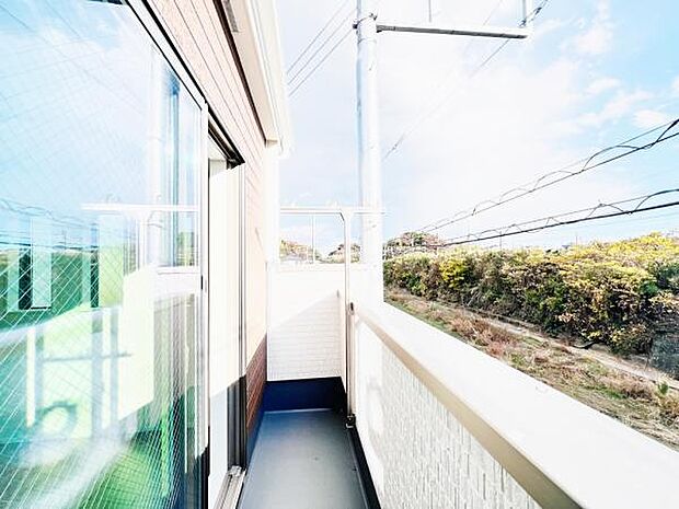 お洗濯ものを気持ち良く太陽の光で干せるのが嬉しいですね。