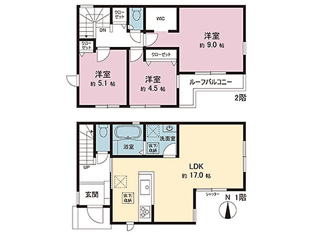 間取図です。図面と異なる場合は現況を優先させていただきます。