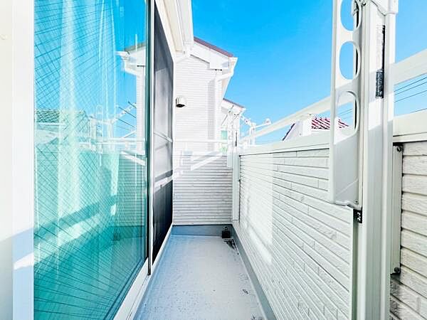 お洗濯ものを気持ち良く太陽の光で干せるのが嬉しいですね。