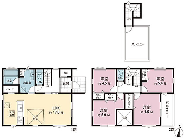 間取図です。図面と異なる場合は現況を優先させていただきます。