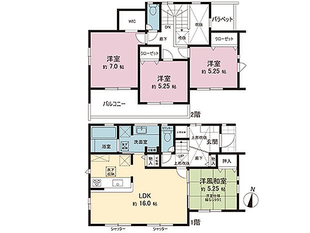 間取図です。図面と異なる場合は現況を優先させていただきます。