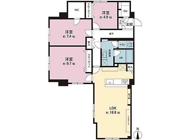 間取図です。図面と異なる場合は現況を優先させていただきます。