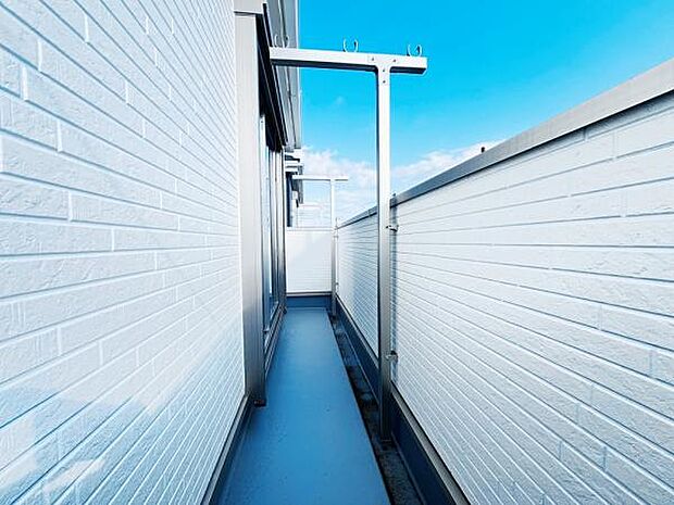 お洗濯ものを気持ち良く太陽の光で干せるのが嬉しいですね。