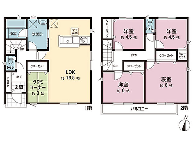 間取図です。図面と異なる場合は現況を優先させていただきます。