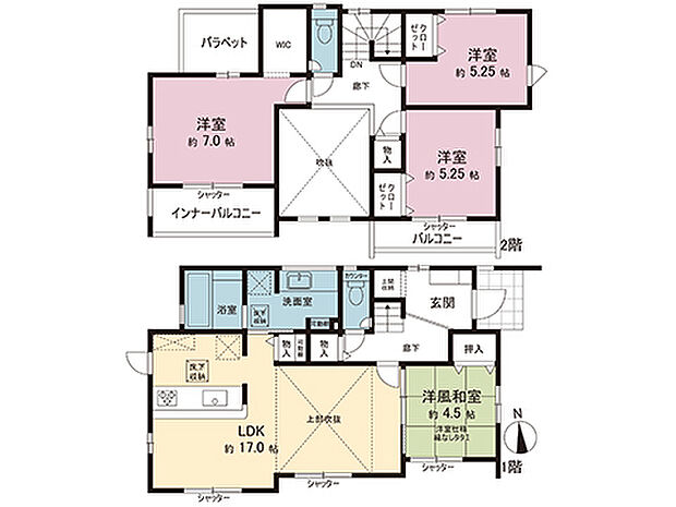 間取図です。図面と異なる場合は現況を優先させていただきます。