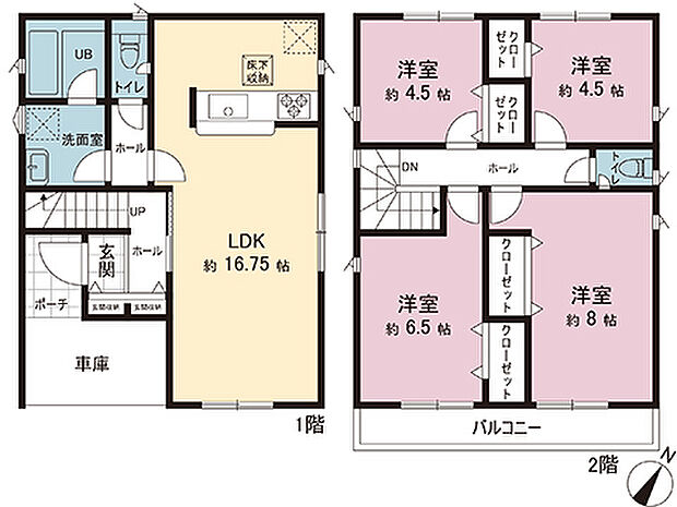 間取図です。図面と異なる場合は現況を優先させていただきます。