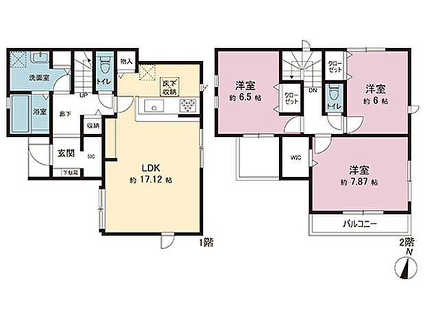間取図です。図面と異なる場合は現況を優先させていただきます。
