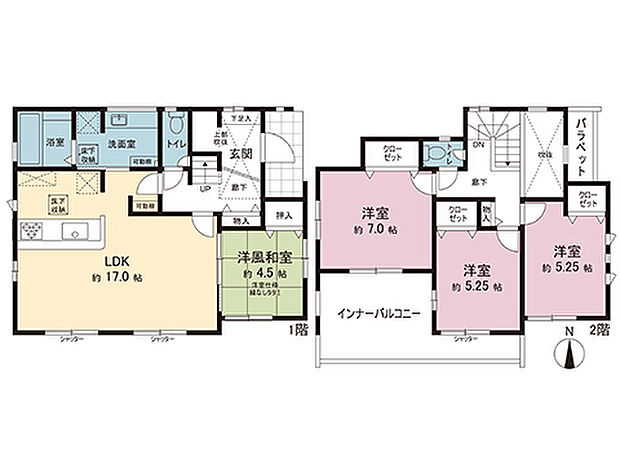 間取図です。図面と異なる場合は現況を優先させていただきます。
