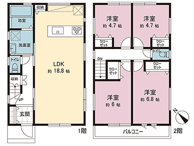 間取図です。図面と異なる場合は現況を優先させていただきます。