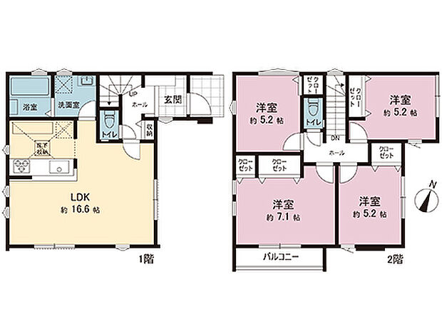 間取図です。図面と異なる場合は現況を優先させていただきます。