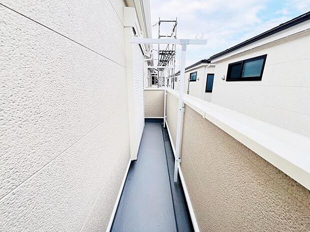 お洗濯ものを気持ち良く太陽の光で干せるのが嬉しいですね。