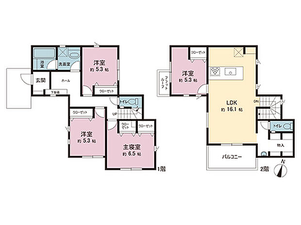 間取図です。図面と異なる場合は現況を優先させていただきます。