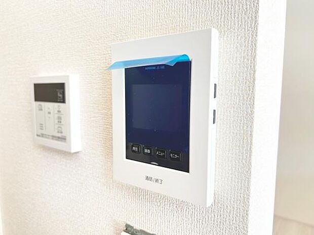ご来客者確認できるTVモニター付きインターフォン。
