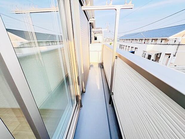 お洗濯ものを気持ち良く太陽の光で干せるのが嬉しいですね。