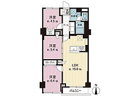 サンシャイン平塚 3LDKの間取図画像