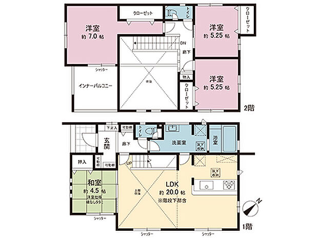間取図です。図面と異なる場合は現況を優先させていただきます。