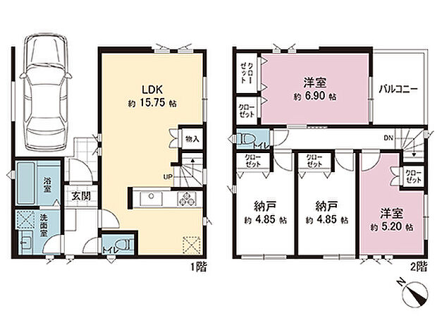 間取図です。図面と異なる場合は現況を優先させていただきます。