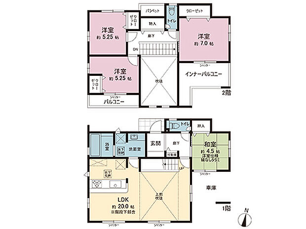 間取図です。図面と異なる場合は現況を優先させていただきます。