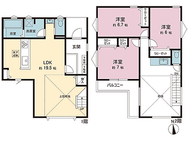 間取図です。図面と異なる場合は現況を優先させていただきます。