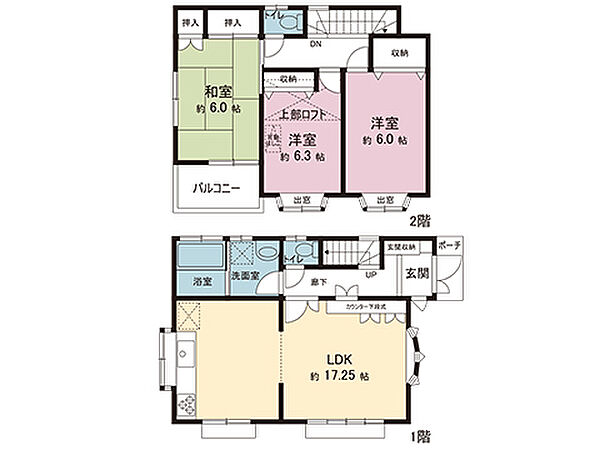 間取図です。図面と異なる場合は現況を優先させていただきます。