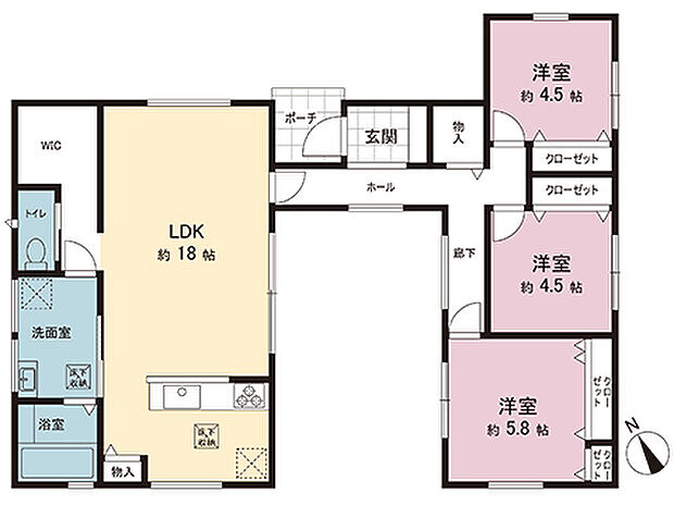 間取図です。図面と異なる場合は現況を優先させていただきます。