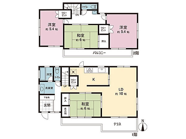 間取りを拡大表示