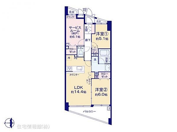間取りを拡大表示