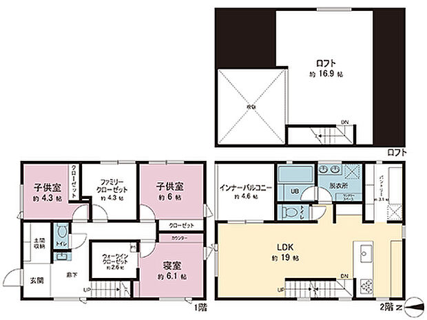 間取図です。図面と異なる場合は現況を優先させていただきます。