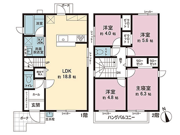 間取図です。図面と異なる場合は現況を優先させていただきます。