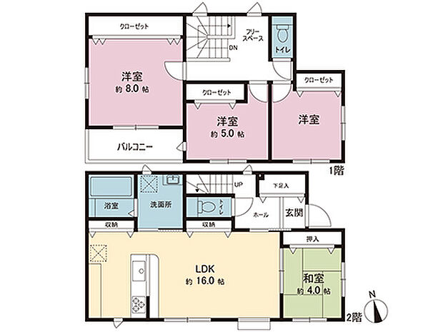間取図です。図面と異なる場合は現況を優先させていただきます。