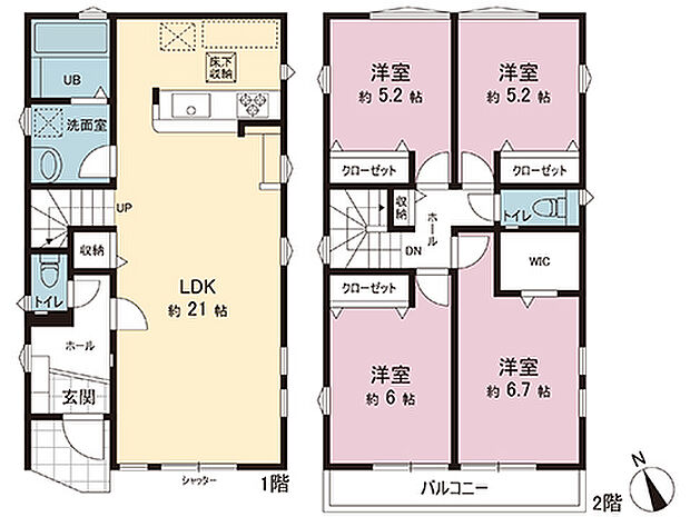 間取図です。図面と異なる場合は現況を優先させていただきます。