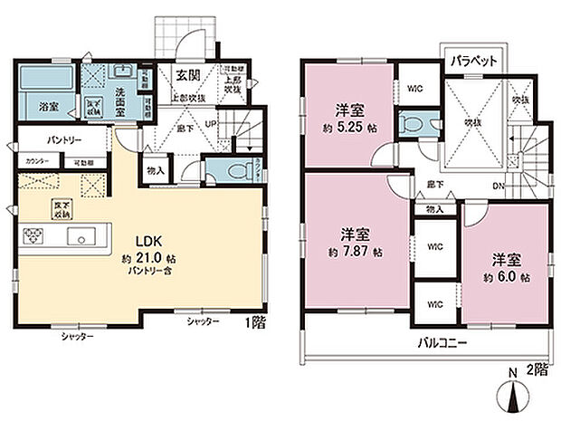 間取図です。図面と異なる場合は現況を優先させていただきます。