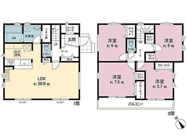 間取図です。図面と異なる場合は現況を優先させていただきます。