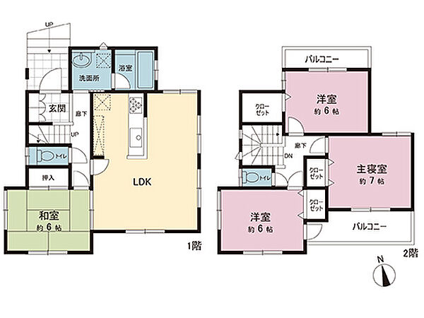 間取図です。図面と異なる場合は現況を優先させていただきます。