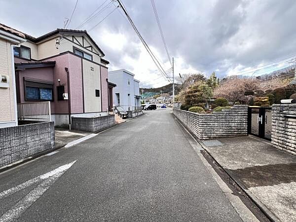 前面道路を含めた現地写真です。
