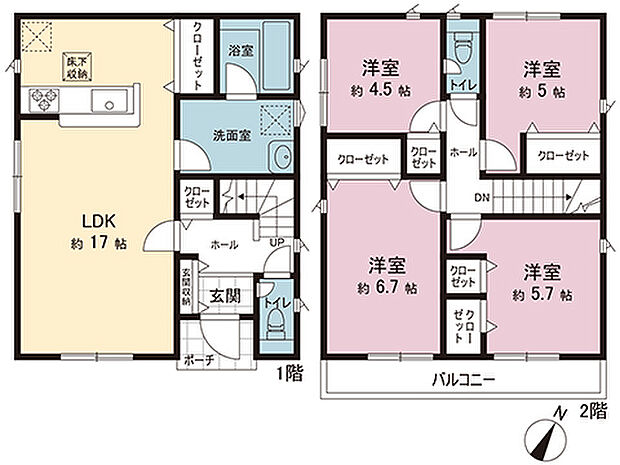 間取図です。図面と異なる場合は現況を優先させていただきます。