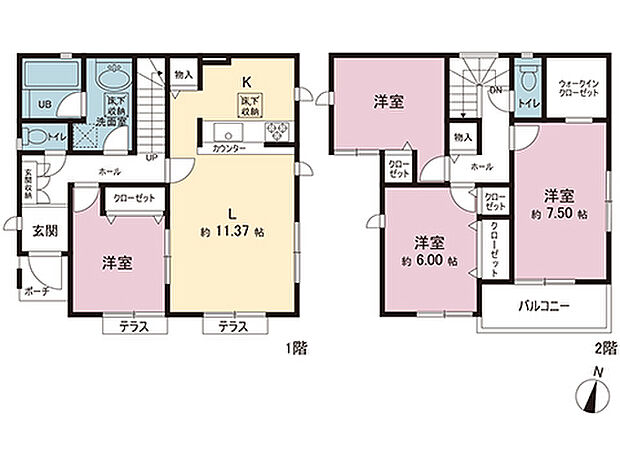 間取図です。図面と異なる場合は現況を優先させていただきます。
