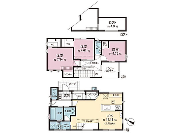 間取図です。図面と異なる場合は現況を優先させていただきます。