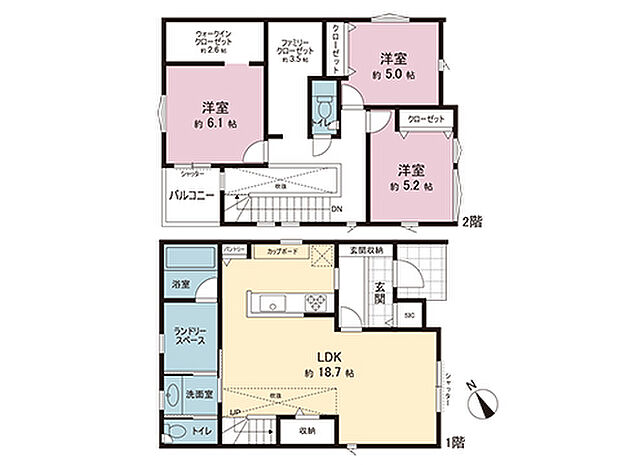 間取図です。図面と異なる場合は現況を優先させていただきます。
