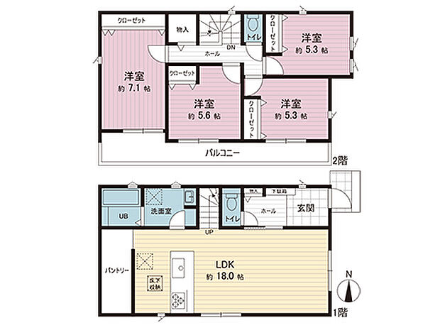 間取図です。図面と異なる場合は現況を優先させていただきます。