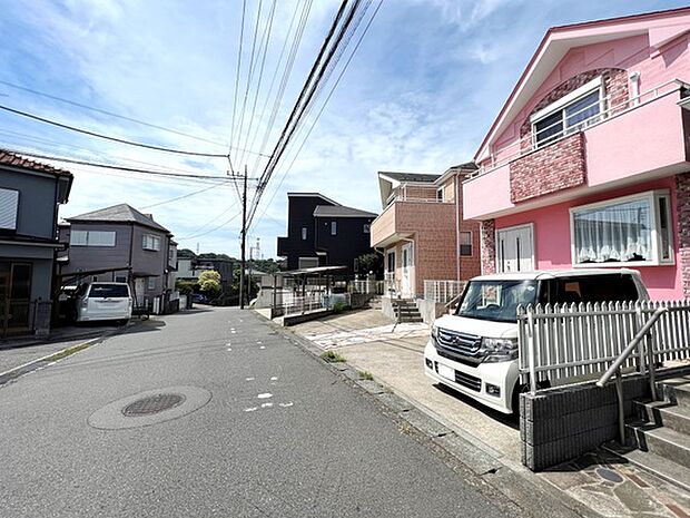 前面道路です。