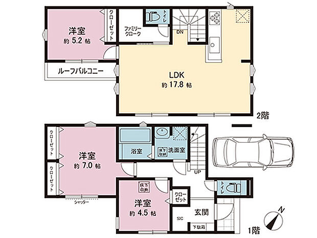 間取図です。図面と異なる場合は現況を優先させていただきます。