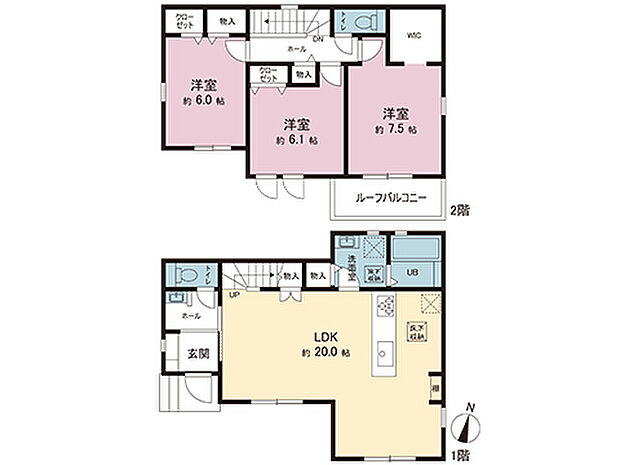 間取図です。図面と異なる場合は現況を優先させていただきます。