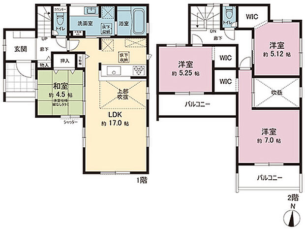 間取図です。図面と異なる場合は現況を優先させていただきます。