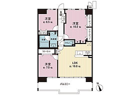 間取図画像 3LDK