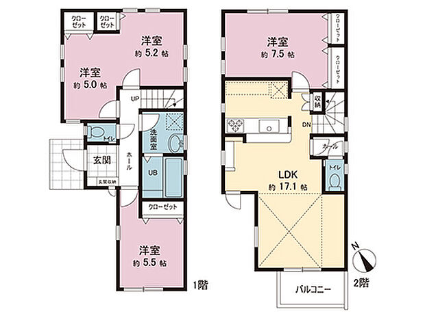 間取図です。図面と異なる場合は現況を優先させていただきます。