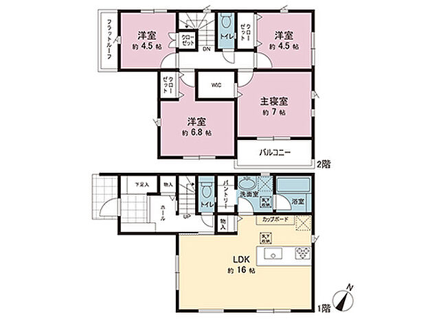 間取図です。図面と異なる場合は現況を優先させていただきます。