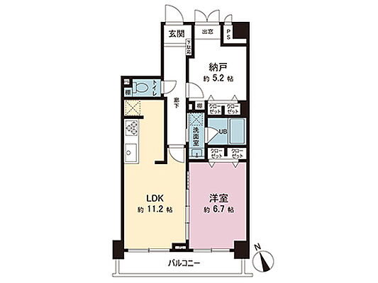 間取り クリオ橋本ホームズ 3階/-