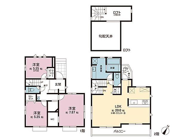 間取図です。図面と異なる場合は現況を優先させていただきます。